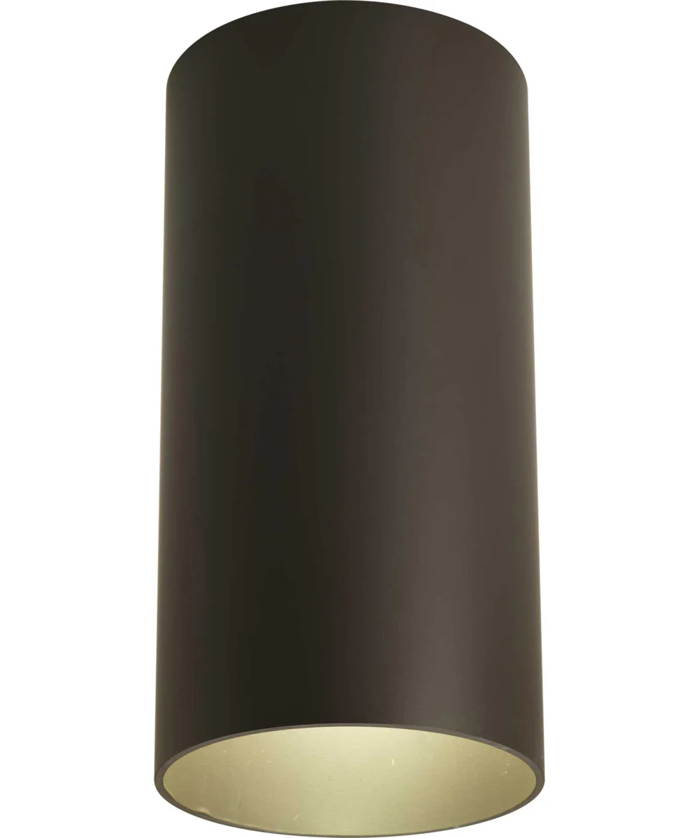 6" LED Outdoor Flush Mount Cylinder Antique Bronze - Image 3