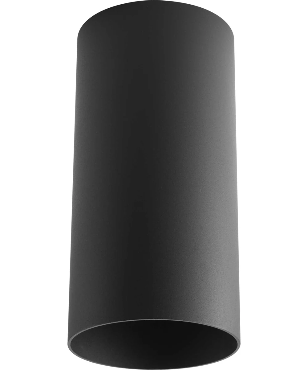 6" LED Outdoor Flush Mount Cylinder Black