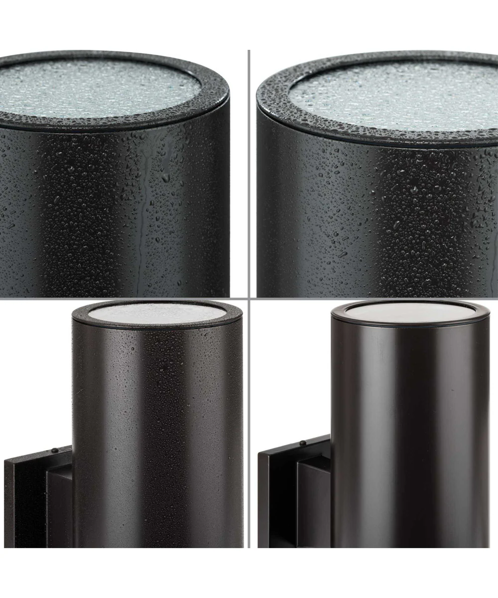 6" LED Outdoor Up/Down Modern Wall Cylinder with Glass Top Lense Antique Bronze - Image 3