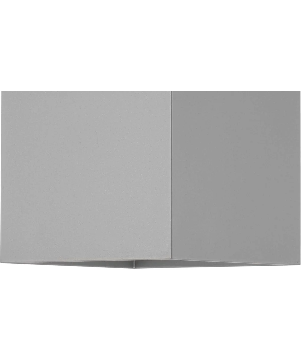 6" LED Square Up/Down Outdoor Wall Mount Fixture Metallic Gray - Image 3
