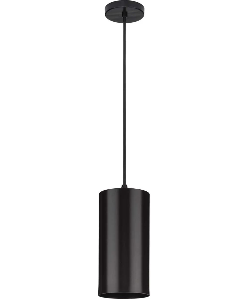 6"  Outdoor Aluminum Cylinder Cord-Mount Hanging Light Antique Bronze - Image 2