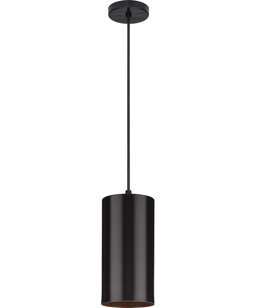 6"  Outdoor Aluminum Cylinder Cord-Mount Hanging Light Antique Bronze - Image 3