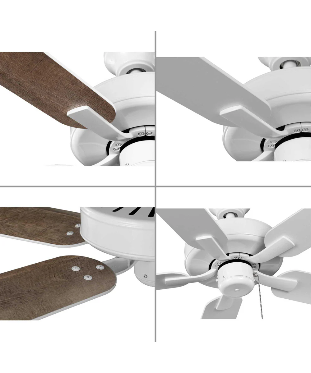 AirPro 52 in. 5-Blade Transitional Ceiling Fan White - Image 5