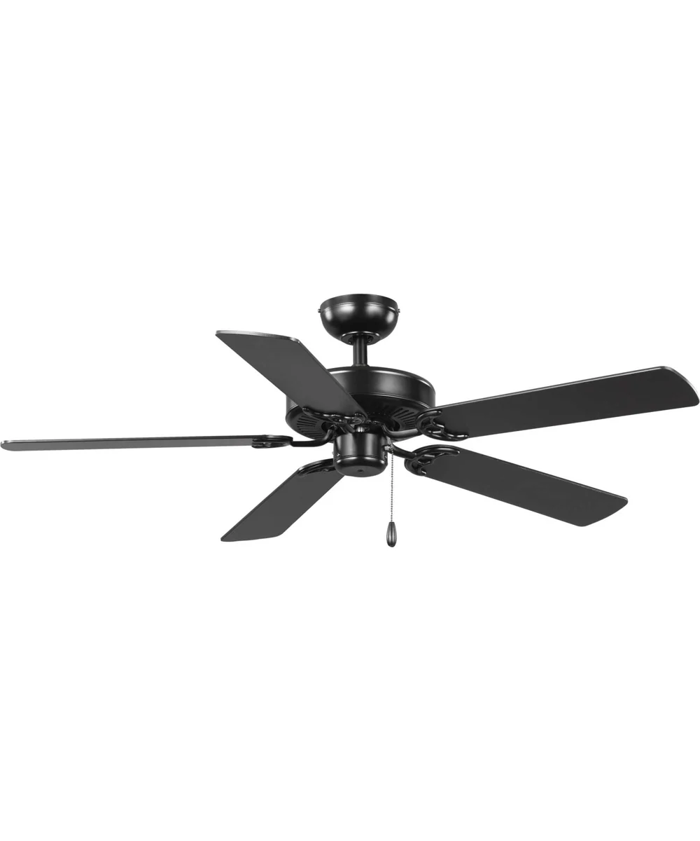 AirPro Energy Efficient-Rated 52-Inch 5-Blade Traditional Ceiling Fan Matte Black