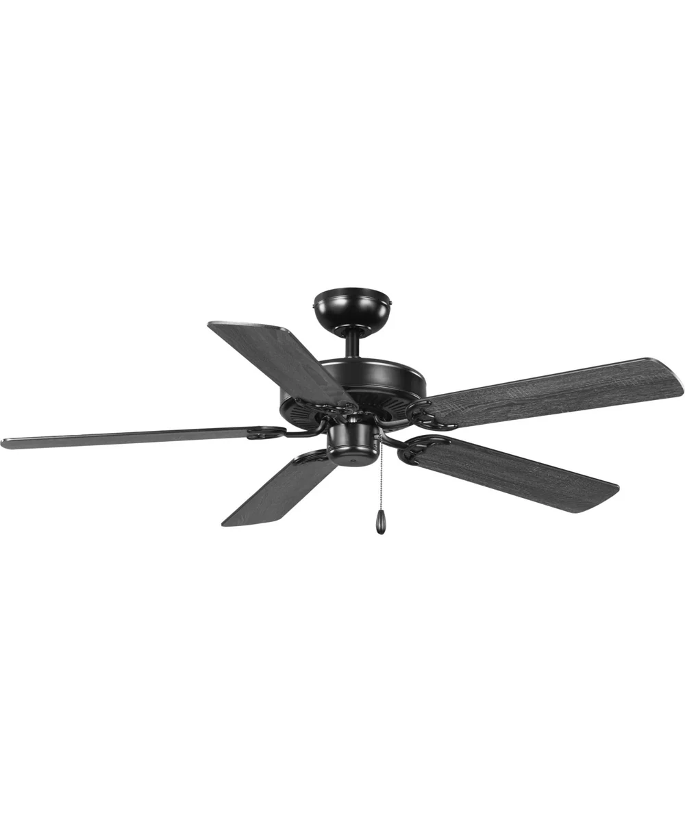 AirPro Energy Efficient-Rated 52-Inch 5-Blade Traditional Ceiling Fan Matte Black - Image 2