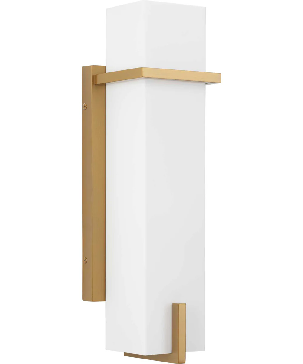 Antrim 1-Light Modern Medium Outdoor Wall Lantern Soft Gold