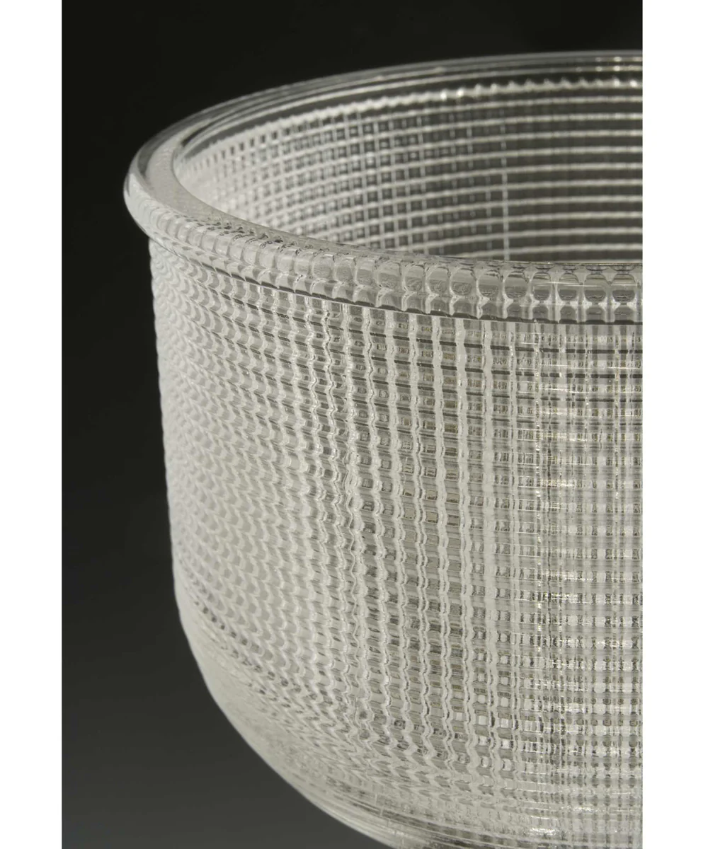 Archie 4-Light Clear Double Prismatic Glass Coastal Bath Vanity Light Antique Nickel - Image 3