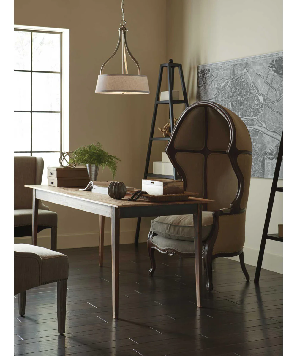 Arden 3-Light Inverted Pendant Brushed Nickel - Image 2