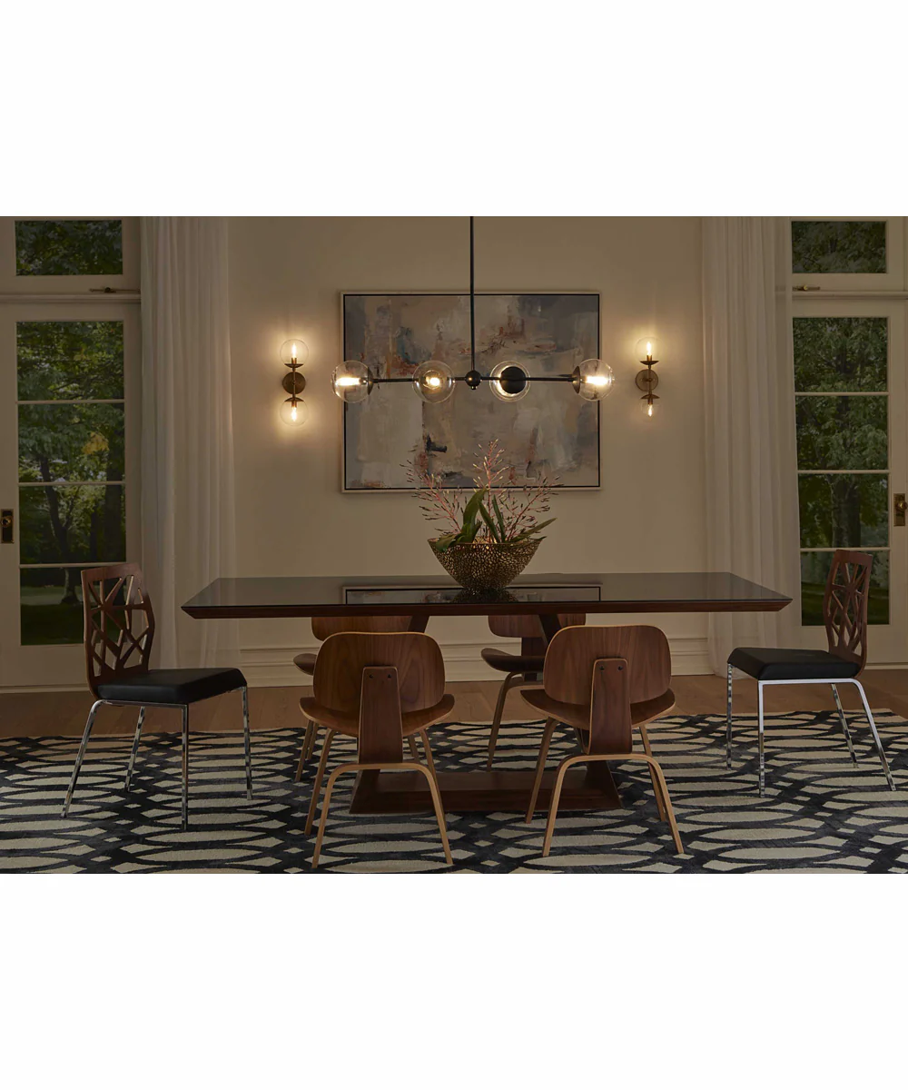 Atwell 4-Light Mid-Century Modern Island Light Matte Black - Image 2