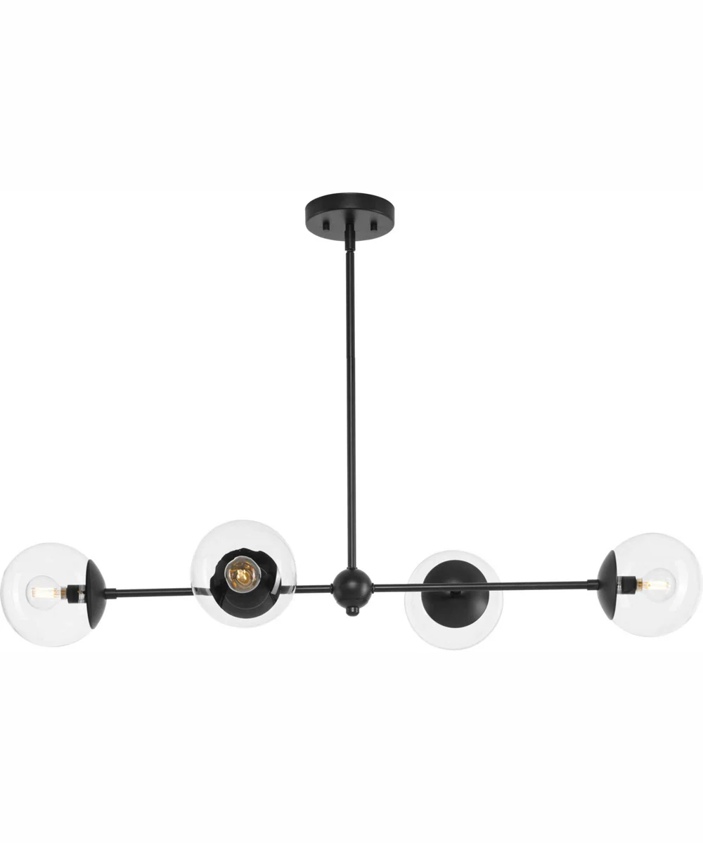 Atwell 4-Light Mid-Century Modern Island Light Matte Black - Image 3