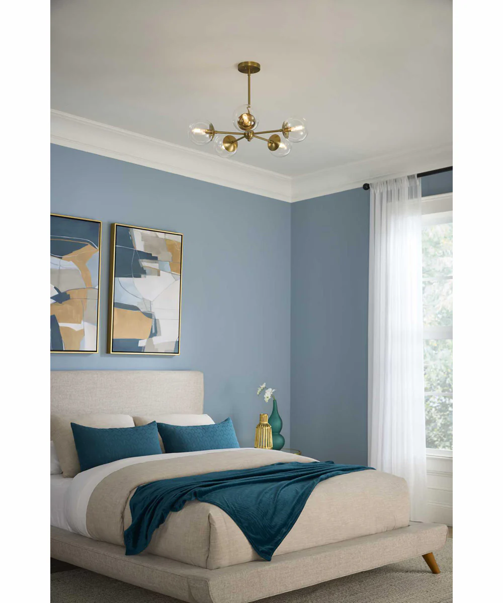 Atwell 5-Light Mid-Century Modern Chandelier Brushed Bronze - Image 2