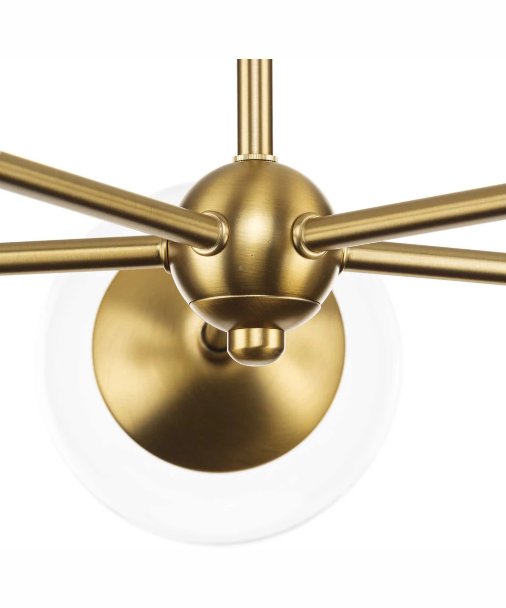Atwell 5-Light Mid-Century Modern Chandelier Brushed Bronze - Image 7