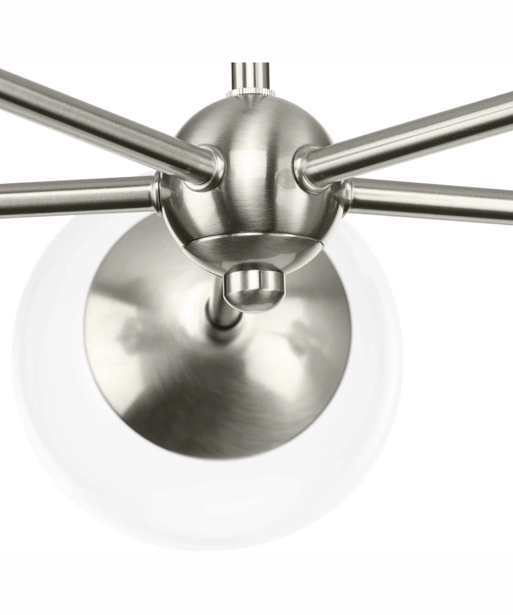 Atwell 5-Light Mid-Century Modern Chandelier Brushed Nickel - Image 4