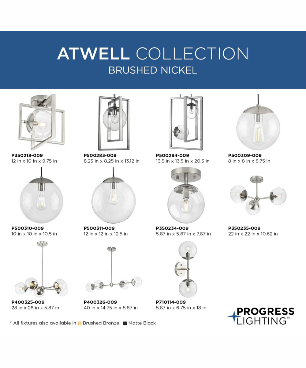 Atwell 5-Light Mid-Century Modern Chandelier Brushed Nickel - Image 7