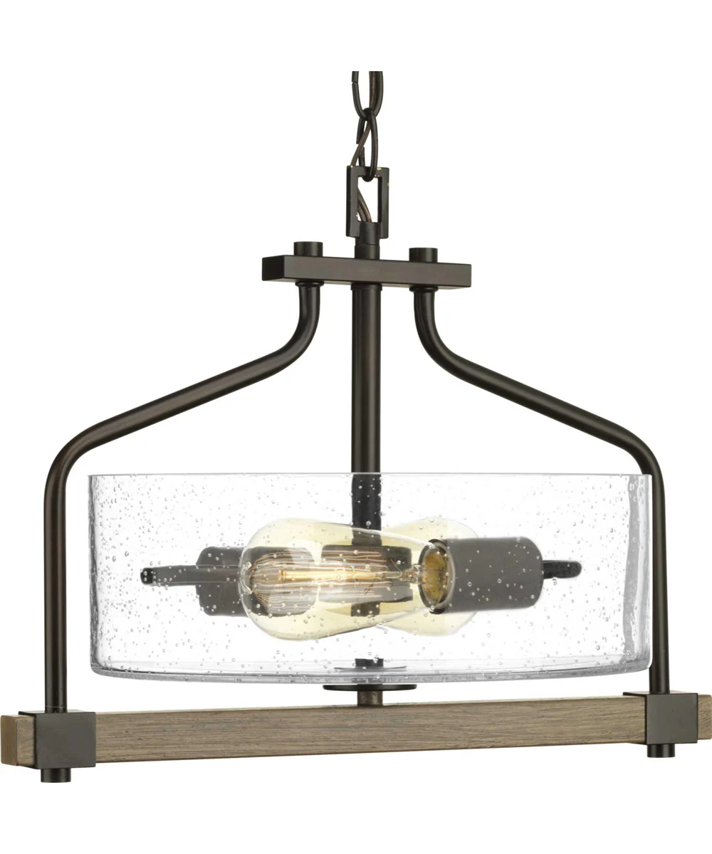 Barnes Mill 2-Light 16-1/4 Semi-Flush Antique Bronze - Image 7