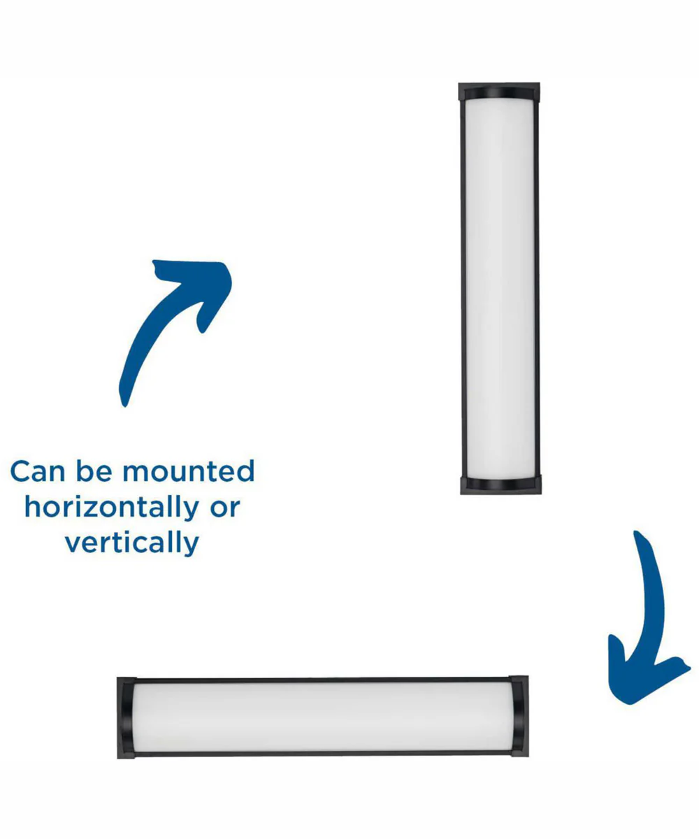 Barril 24 in. Medium Modern Integrated LED Linear Vanity Light Matte Black - Image 5