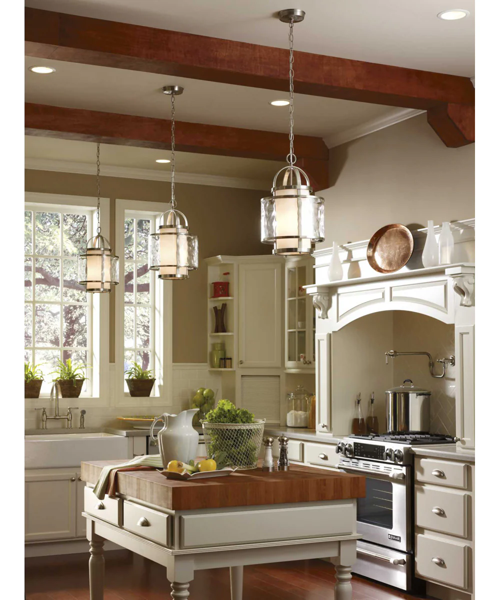 Bay Court 1-Light Foyer Pendant Brushed Nickel - Image 3