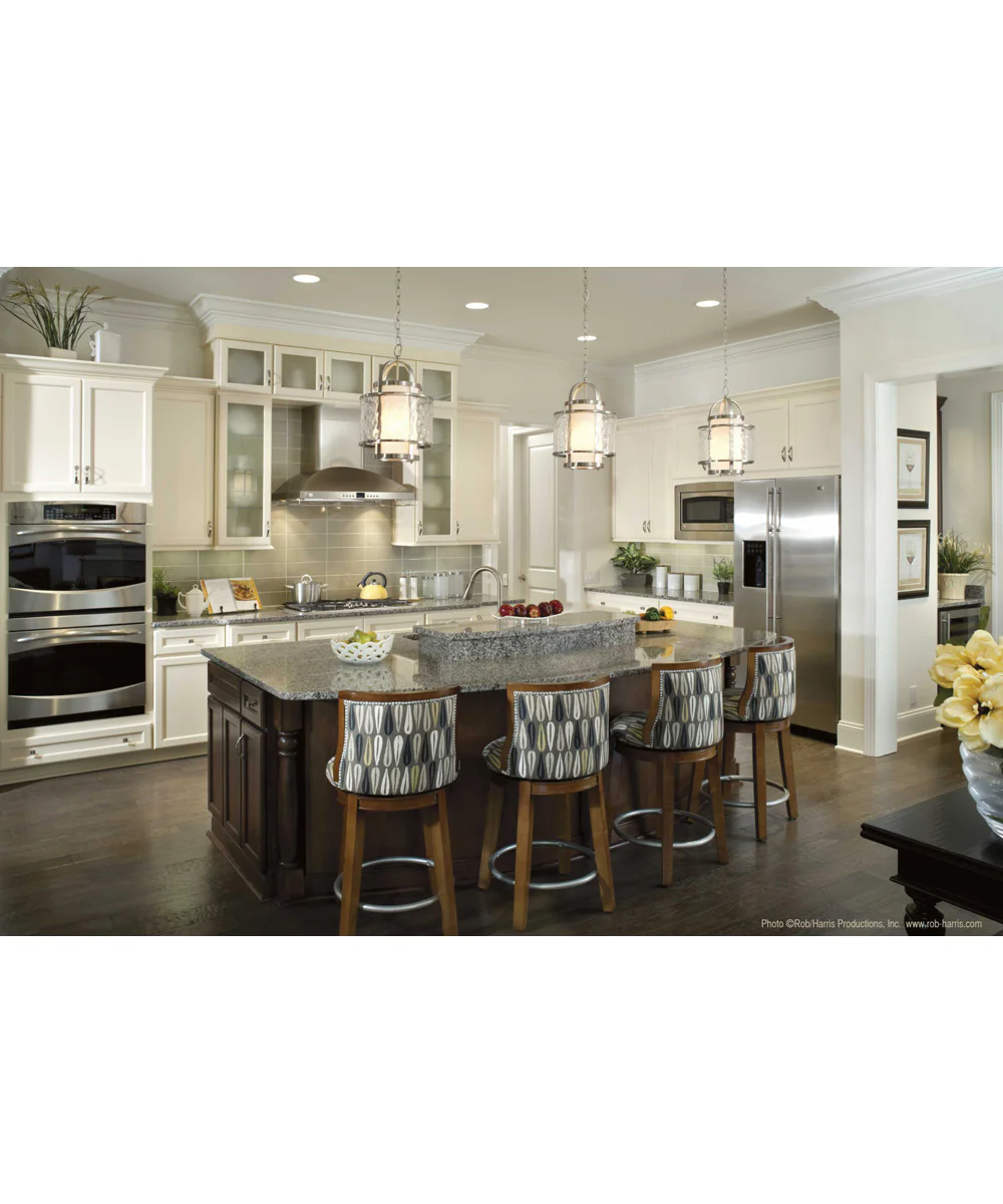 Bay Court 1-Light Foyer Pendant Brushed Nickel - Image 4