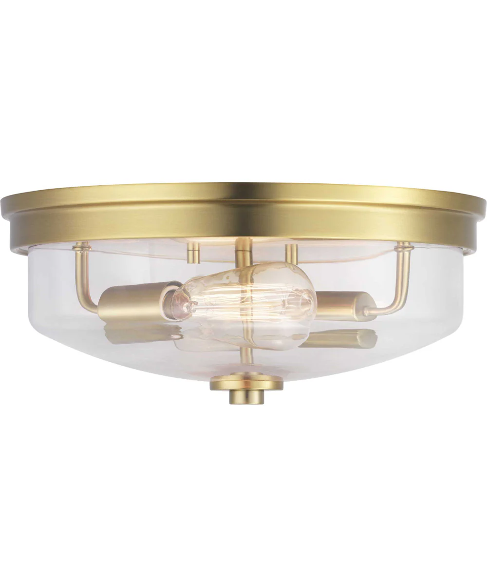 Blakely 2-Light 13-5/8" Flush Mount Brushed Bronze - Image 2