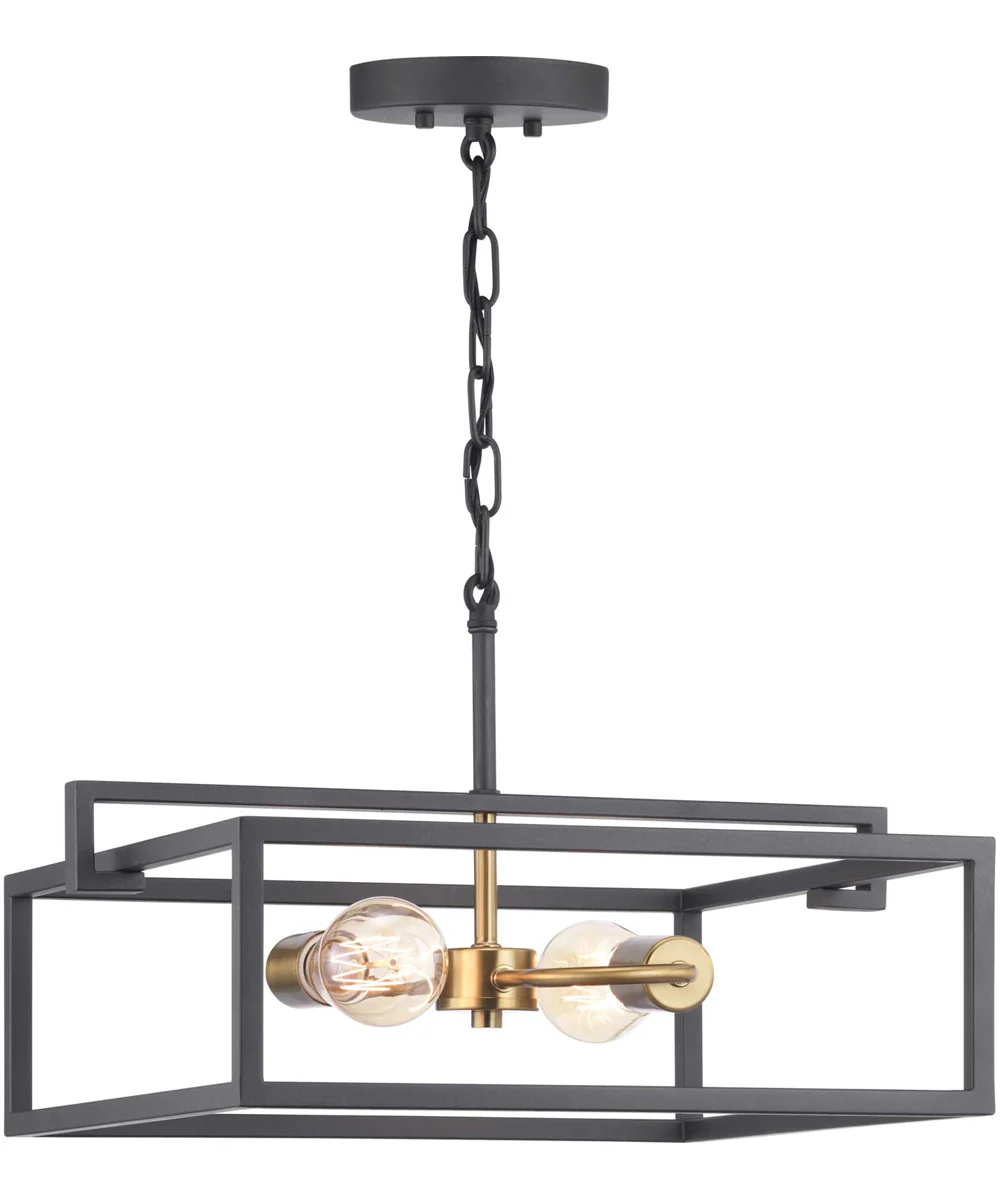 Blakely 2-Light Semi-Flush Convertible Graphite - Image 7