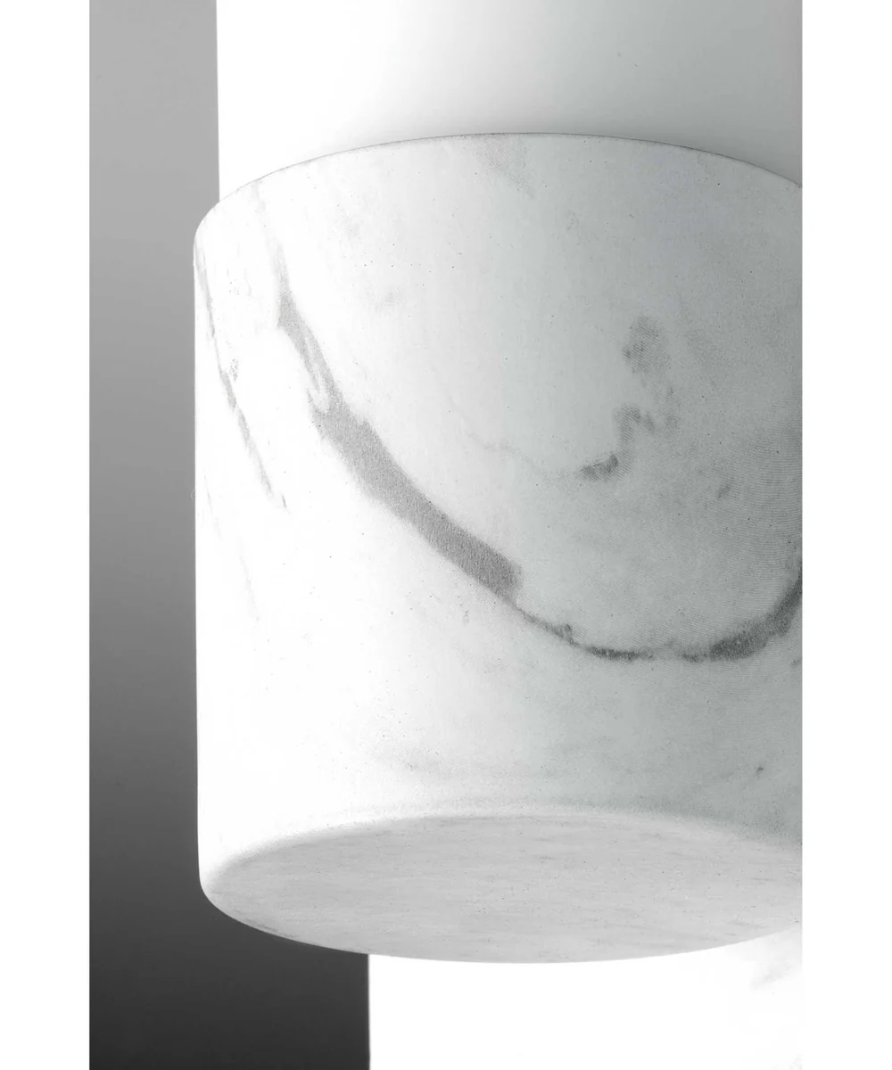 Blanco LED 1-Light LED Wall Bracket Faux White Marble - Image 4