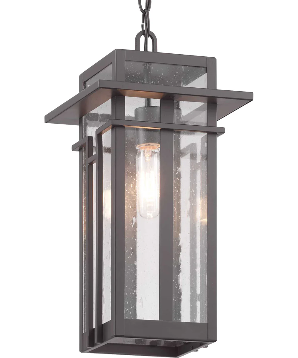Boxwood 1-Light Hanging Lantern Antique Bronze - Image 4