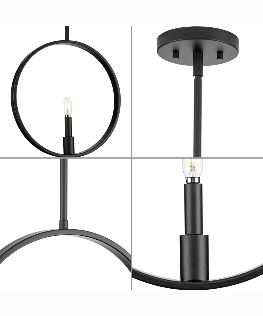 Breckenridge 1-Light Rustic Farmhouse Pendant Matte Black - Image 9