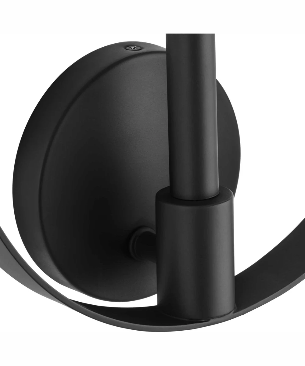 Breckenridge 1-Light Rustic Farmhouse Wall Bracket Matte Black - Image 5