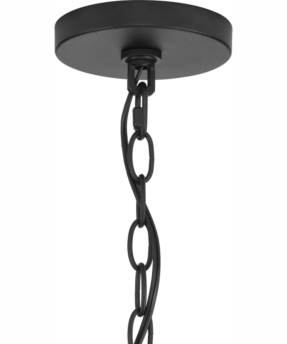 Breckenridge 5-Light Rustic Farmhouse Chandelier Matte Black - Image 3