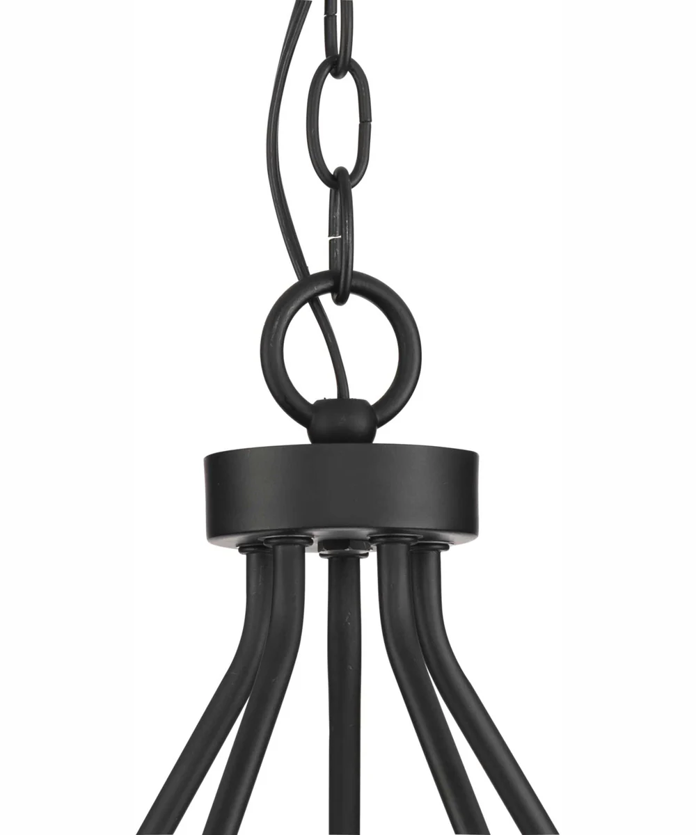Breckenridge 5-Light Rustic Farmhouse Chandelier Matte Black - Image 8
