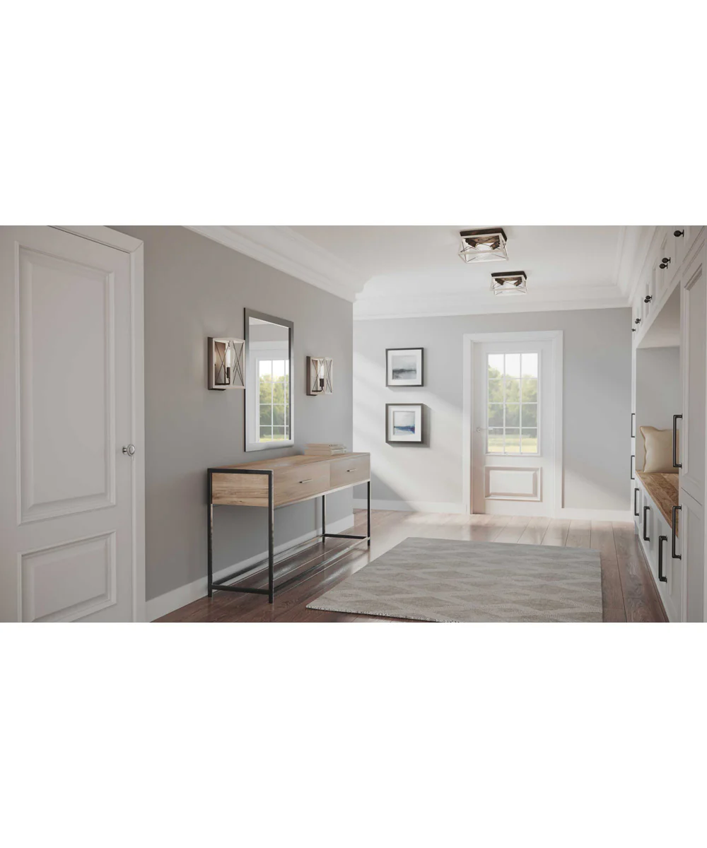 Briarwood 2-Light Flush Mount Graphite - Image 4