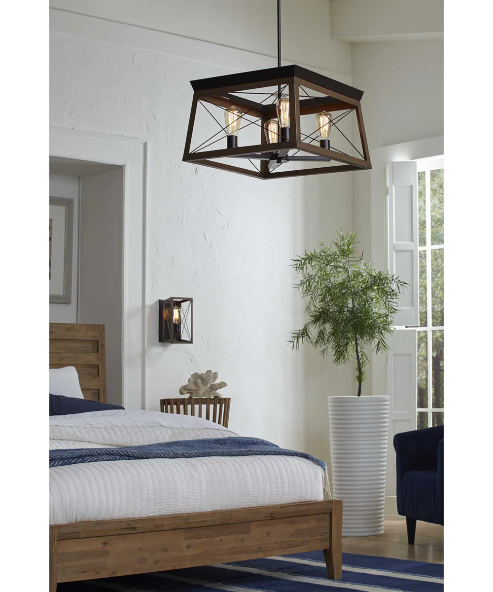 Briarwood 4-Light Coastal Chandelier Light Antique Bronze - Image 2