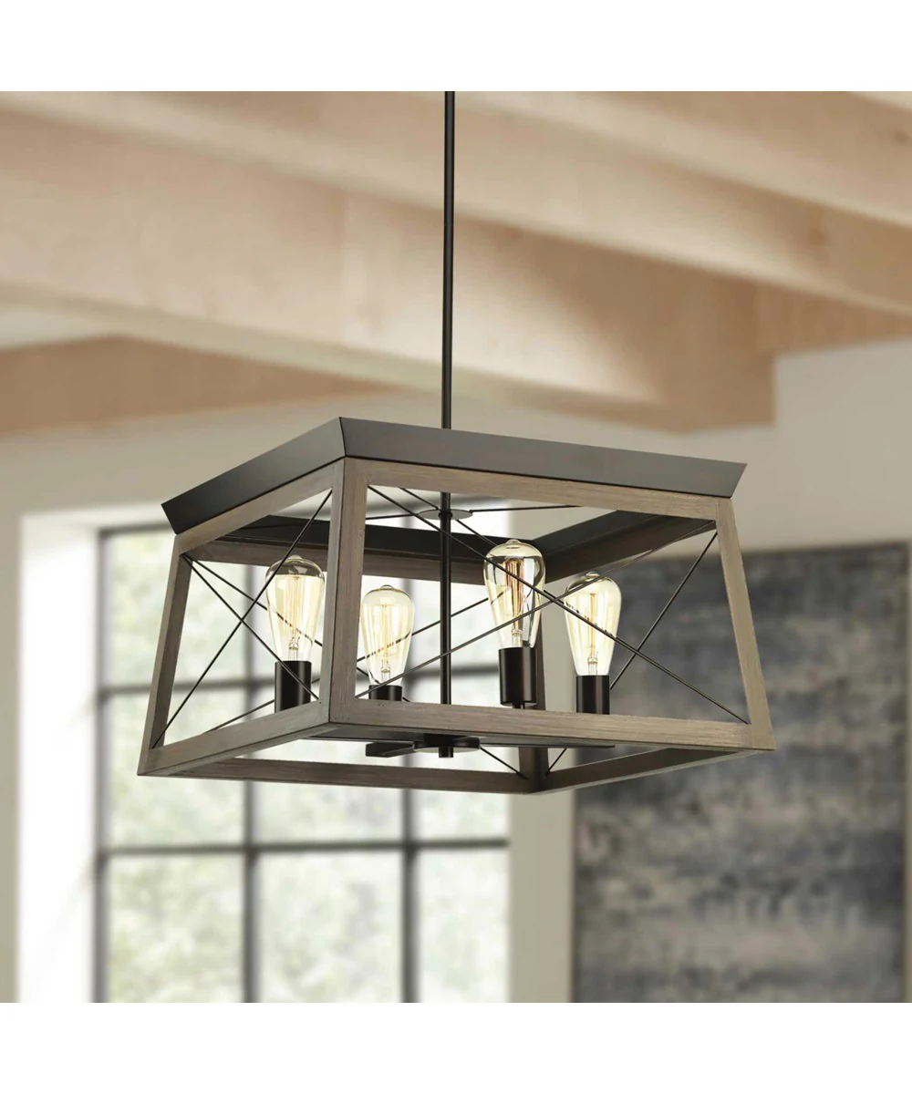 Briarwood 4-Light Coastal Chandelier Light Antique Bronze - Image 3