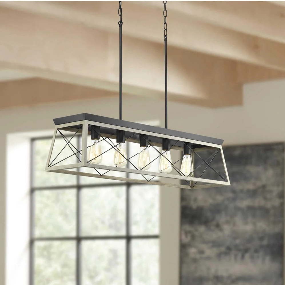 Briarwood 5-Light Linear Chandelier Graphite - Image 2