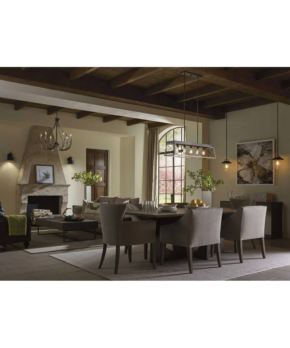 Briarwood 5-Light Linear Chandelier Graphite - Image 3