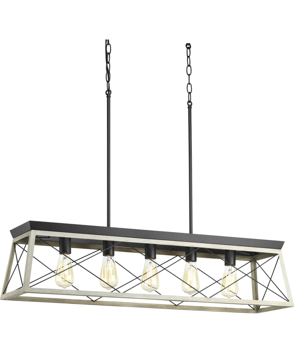 Briarwood 5-Light Linear Chandelier Graphite - Image 5