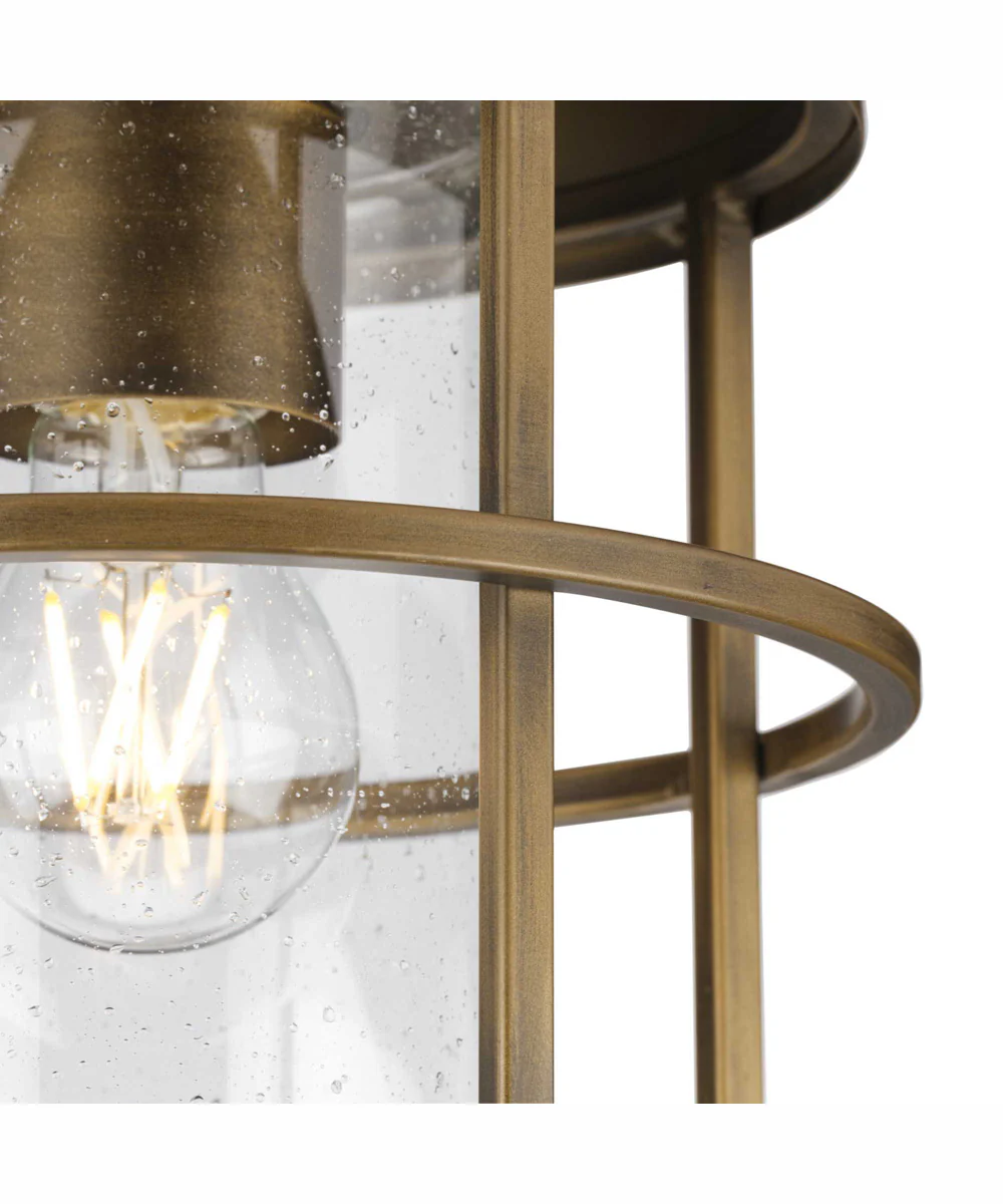 Burgess 1-Light Modern Farmhouse Flush Mount Aged Bronze - Image 5