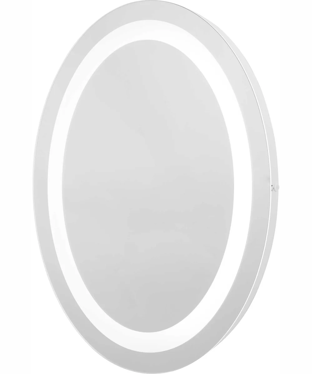 Captarent 22x28 in. Oval Illuminated Integrated LED Modern Mirror White - Image 3