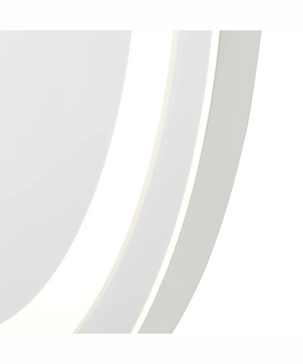 Captarent 22x28 in. Oval Illuminated Integrated LED Modern Mirror White - Image 5