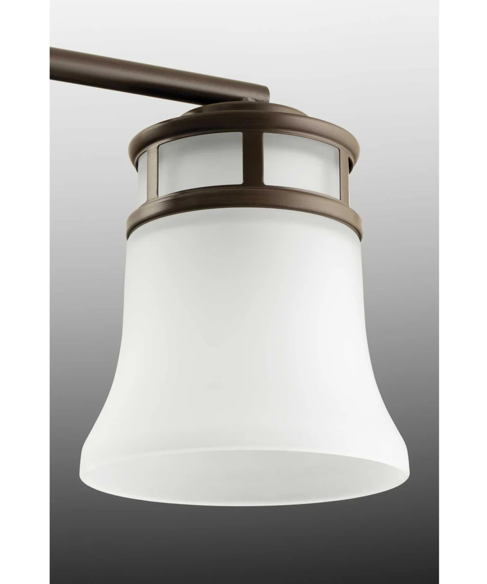 Cascadia 5-Light Etched Glass Coastal Chandelier Light Antique Bronze - Image 2