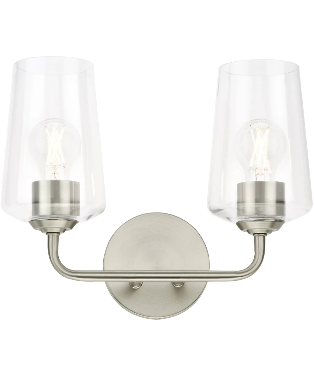 Celino 2-Light Bath & Vanity Brushed Nickel - Image 8