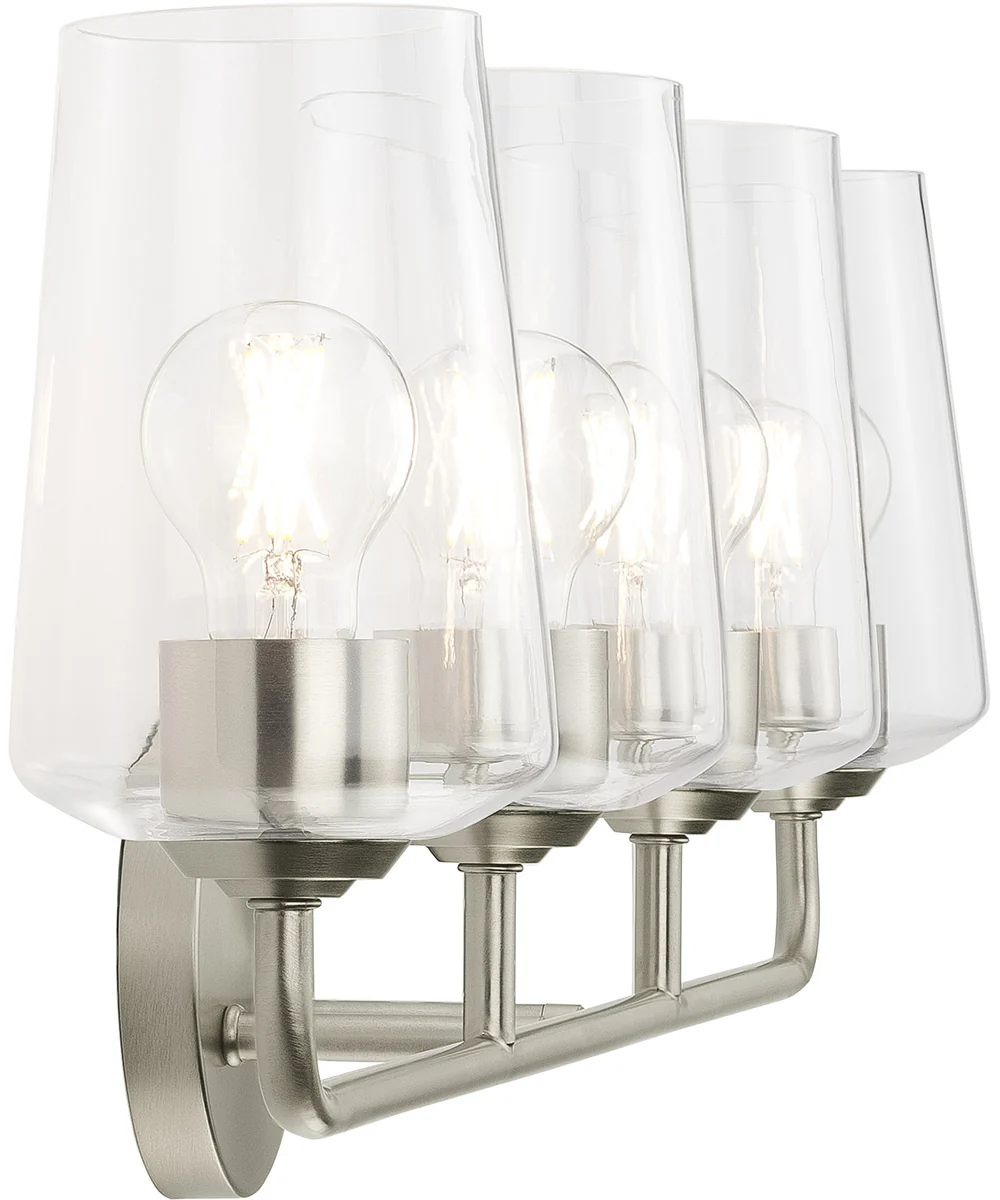 Celino 4-Light Bath & Vanity Brushed Nickel - Image 5