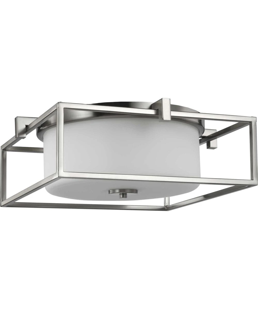 Chadwick 2-Light 15-3/8" Flush Mount Brushed Nickel