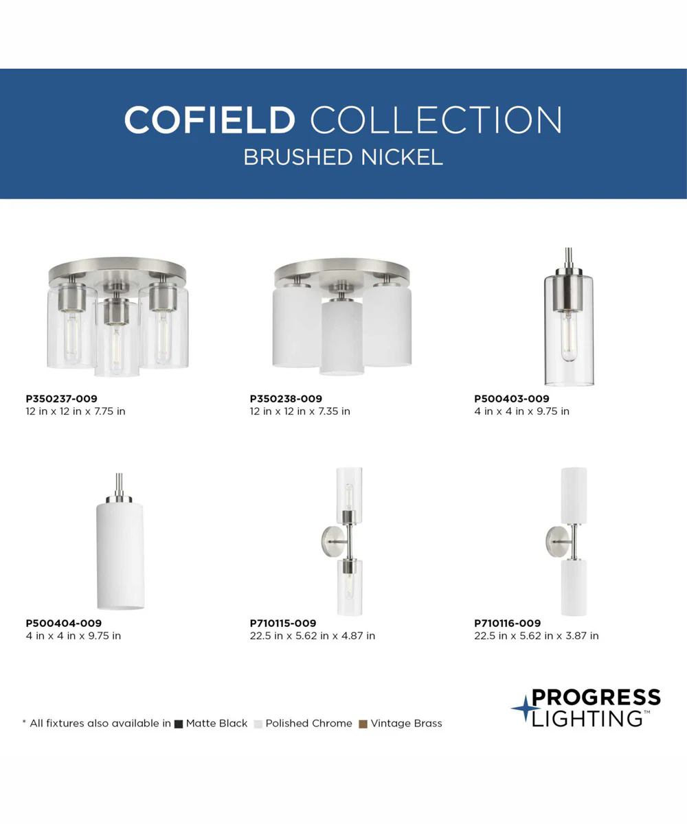 Cofield 1-Light Transitional Pendant Brushed Nickel - Image 4