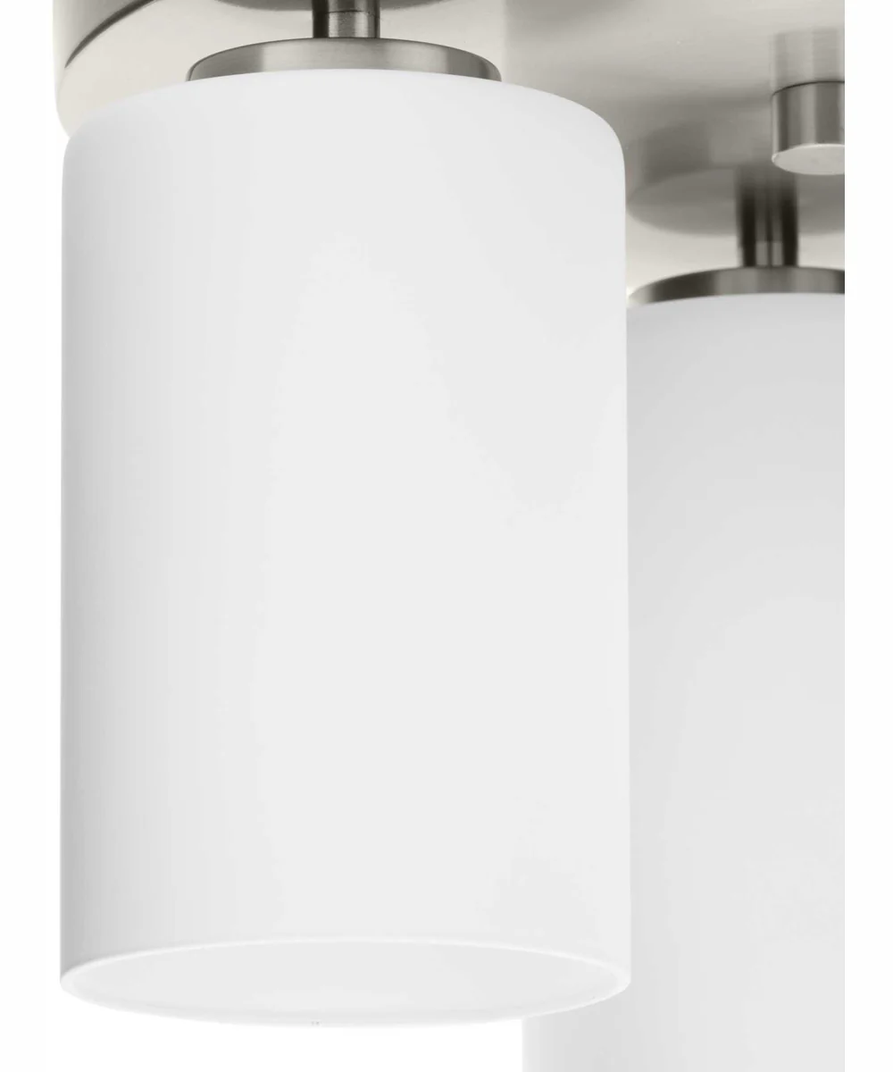 Cofield 12 in. 3-Light Transitional Flush Mount Brushed Nickel - Image 3