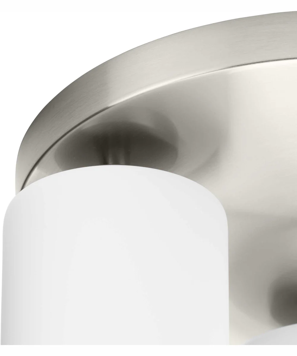 Cofield 12 in. 3-Light Transitional Flush Mount Brushed Nickel - Image 6
