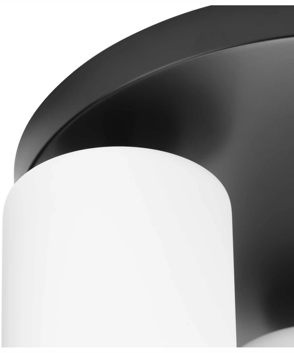 Cofield 12 in. 3-Light Transitional Flush Mount Matte Black - Image 4