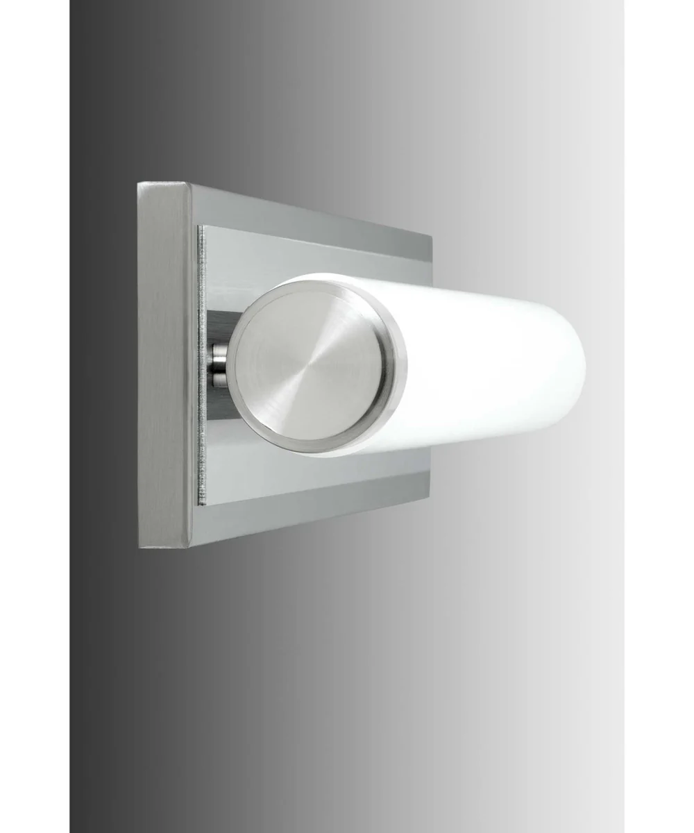 Concourse LED 36" Etched White Glass Modern Bath Vanity Light Brushed Nickel - Image 4