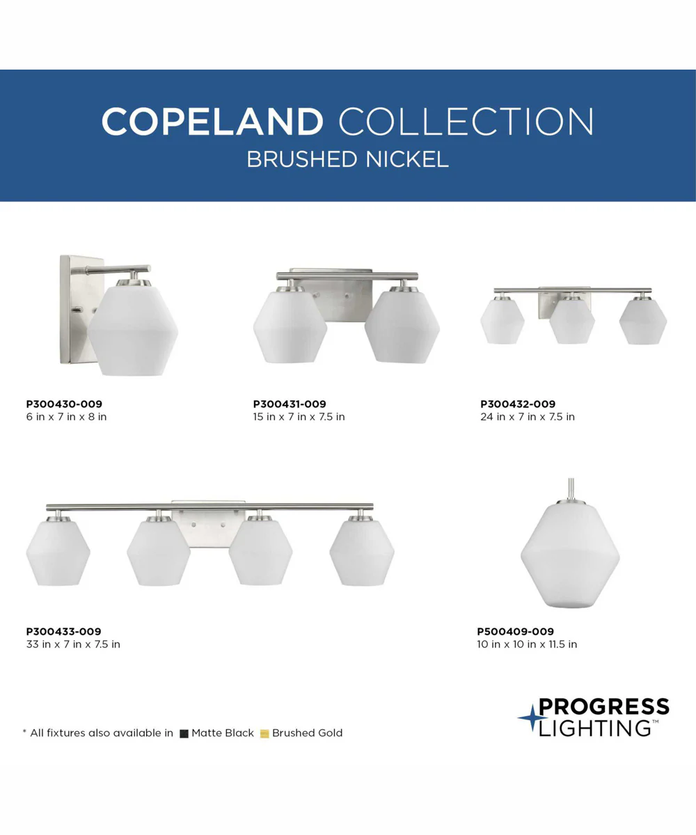 Copeland 2-Light Mid-Century Modern Vanity Light Brushed Nickel - Image 3