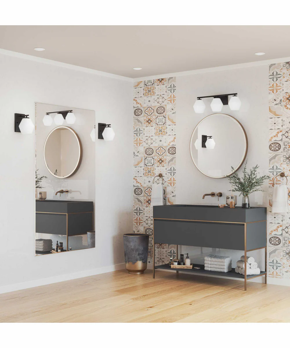 Copeland 3-Light Mid-Century Modern Vanity Light Matte Black - Image 2